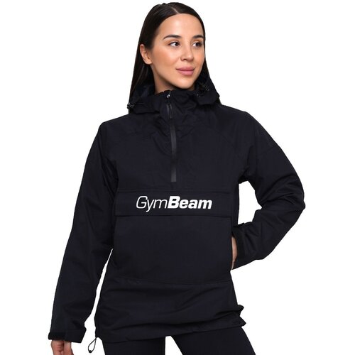 GymBeam women&amp;lsquo;s rain smock jacket blac Slike