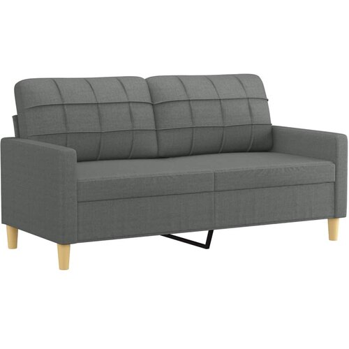 Maison Chic Dvosed kavč - Sofa - Kanape temno siv 140 cm blago, (21727355) Cene