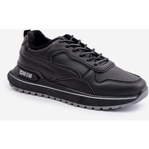 Big Star Insulated men&amp;#039;s sneakers Big Star HI-POLY SYSTEM black Slike