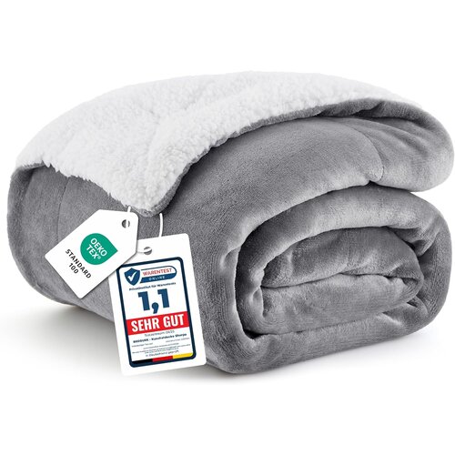 BEDSURE Sherpa dvostranska odeja 130&amp;times;150cm Slike