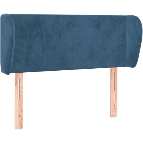 VidaXL Uzglavlje s u&amp;scaron;ima tamnoplavo 83x23x78/88 cm bar&amp;scaron;unasto Slike