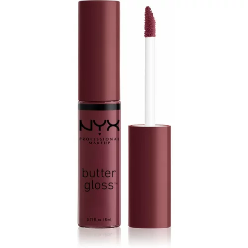 NYX Professional Makeup Butter Gloss glos za ustnice 8 ml odtenek 22 Devil´s Food Cake