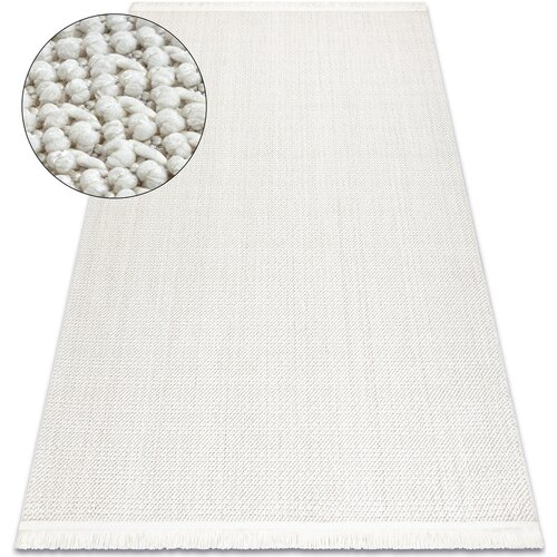 RugsX Preproge Preproga NANO FH93A Enobarvni, petlja, ravno tkana 120x170 cm Bela Cene