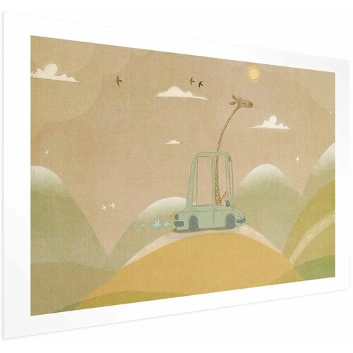  Plakat - Traveling Giraffe 42x29.7 Bez okvira s margom Cijene