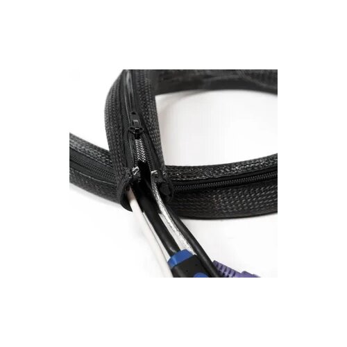 Logilink fleksibilna za&amp;scaron;tita za kablove sa rajfe&amp;scaron;lusom 2m x 30mm crna Slike
