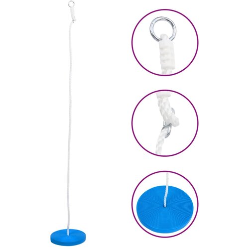VidaXL Ploča za ljuljanje 180 cm plava Slike