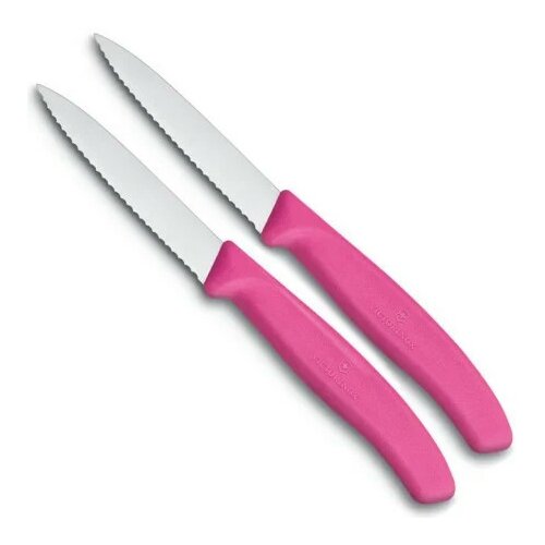 Victorinox kuhinjski nož reckavi 8cm 2/1 roze ( 6.7636.L115B ) Slike