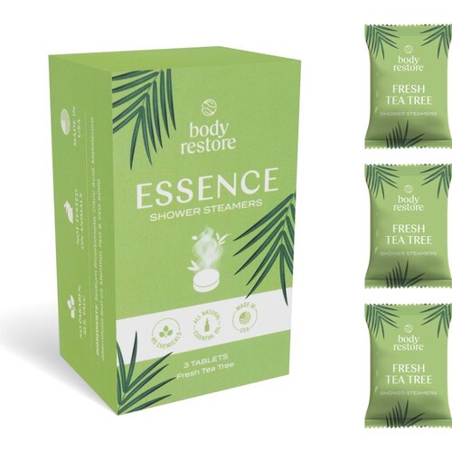 Body Restore Essence Shower Steamers tablete za prho di&amp;scaron;ave Tea Tree 3 kos Slike