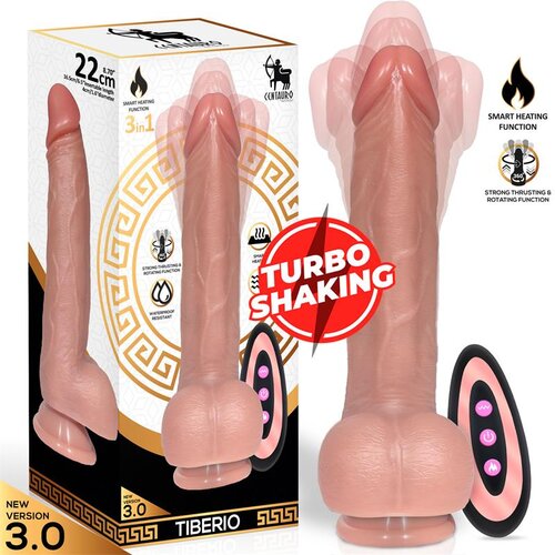 Centauro Vibracijski Penis Tiberio Turbo Shaking 22 Cm Slike