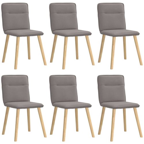 Maison Chic Jedilni stoli - Vzorci stoli 6 kosov taupe blago A1332, (22031594) Cene