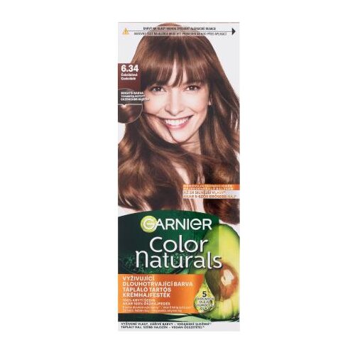 Garnier Color Naturals trajna barva za lase z negovalnimi olji 40 ml Odtenek 6.34 chocolate za ženske Cene