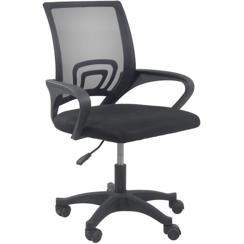 Shumee Topeshop FOTEL MORIS CZERŃ office /computer chair Padded seat Mesh backrest Cijene