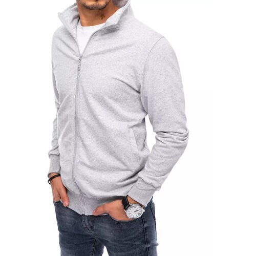 DStreet light gray men's sweatshirt BX5085 Slike