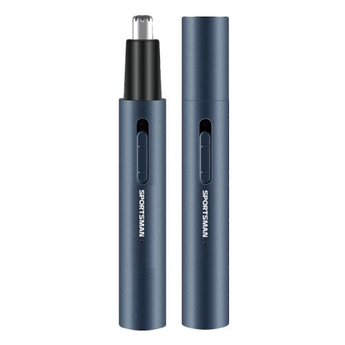 SARAHE SPORTSMAN Naprava za odstranjevanje dlačic iz nosu s kovinsko aluminijasto cevjo, polnilna, stil: zalizci 2 v 1 (morsko modra), (22149286) Cene