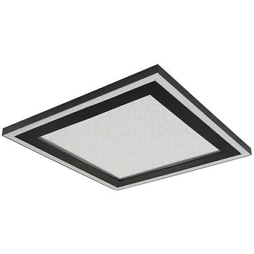 Globo LED stropna svjetiljka Davies (24 W, D x Š x V: 33 x 33 x 3,5 cm, Crna, Neutralno bijelo) Cijene