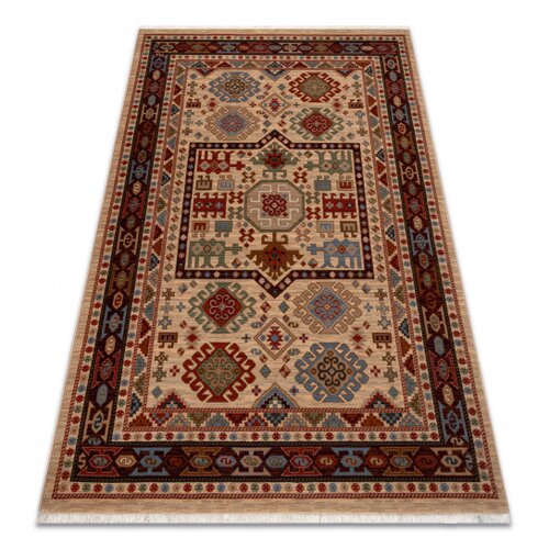 RugsX Volnena preproga KESHAN Čopki, Ornament orientalski 6668/53555 bež / bordo 120x145 cm, (5000176583) Cene