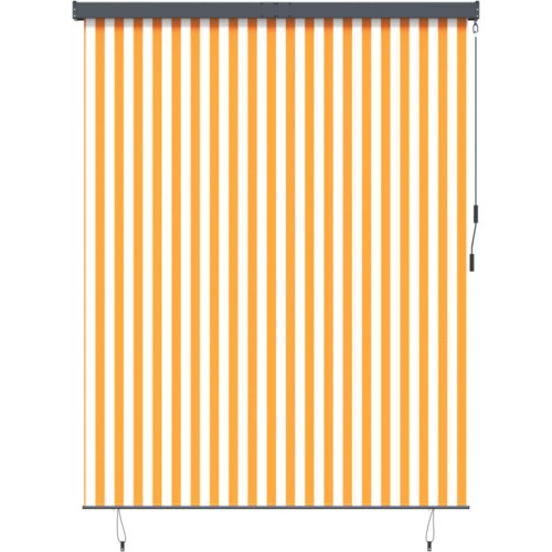 VidaXL Vanjska Roleta Narančasta i bijela 220 x 250 cm tkanina Slike