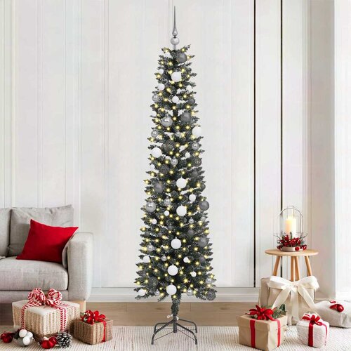 vidaXL Umestno božično drevo med 300 LED Zelena 58 x 58 x 210 cm Cene