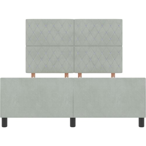 VidaXL okvir za krevet svjetlosiva 160x200 cm bar&amp;scaron;un Slike