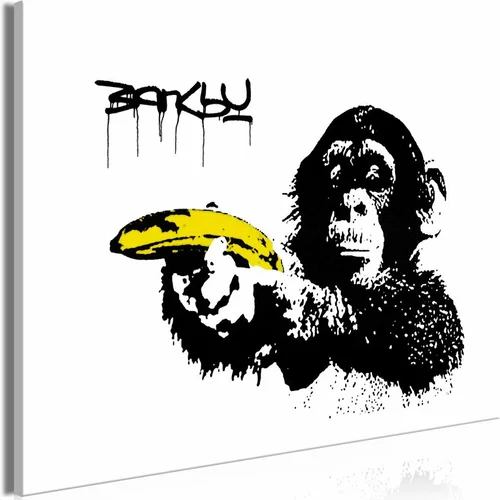  Slika - Banksy: Monkey with Banana (1 Part) Wide 90x60