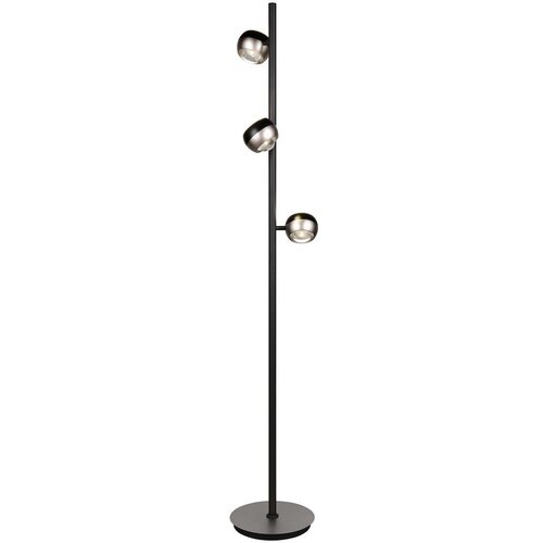 Trio Select Črna/v srebrni barvi LED stoječa svetilka (vi&amp;scaron;ina 150 cm) Orbit &amp;ndash; Slike
