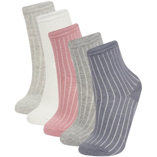 Defacto Girl's 5-Piece Cotton Long Socks Slike