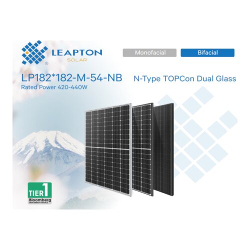 Leapton energy Leapton pv modul 440w,bf,n tip,1100mm, black frame ( LP182182M54NB-BF ) Cene
