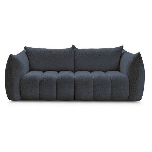 Bobochic Paris Tamno plava sofa od bouclé tkanine 234 cm Azra – Cene