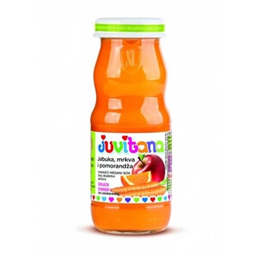 Juvitana sok jabuka, mrkva i pomorandža 125ml, 4m+ Slike