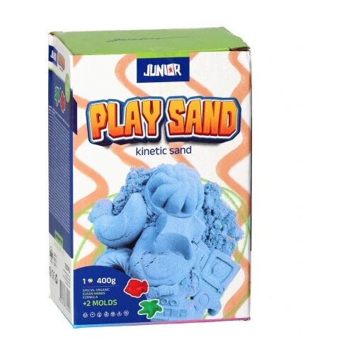 Junior play sand kinetički pesak sa kalupima 400g - odaberite boju plava ( 130743 ) Slike