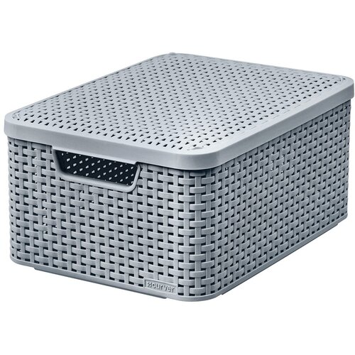 Curver plava kutija za odlaganje s poklopcem Style, 18 l Slike