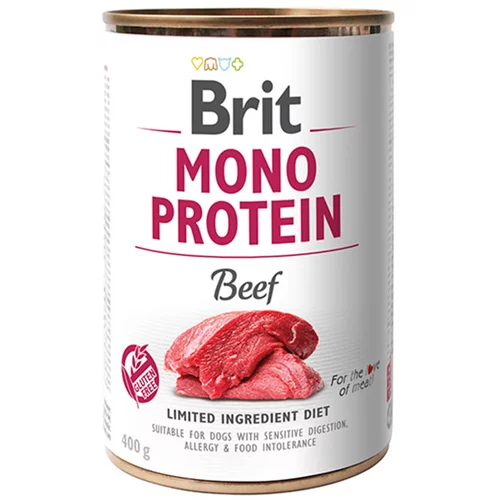 Brit Varčno pakiranje Mono Protein 12 x 400 g - Govedina