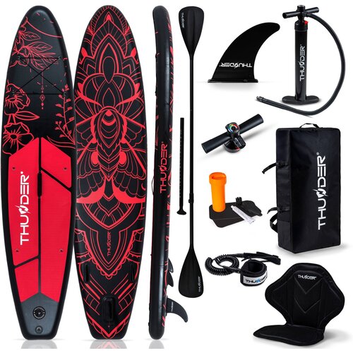 THUNDER Napihljiva SUP deska 320 &times; 75 &times; 15 cm &ndash; set z veslom, sedežem, torbo in pumpko &reg; MOTH, (5000090911) Cene