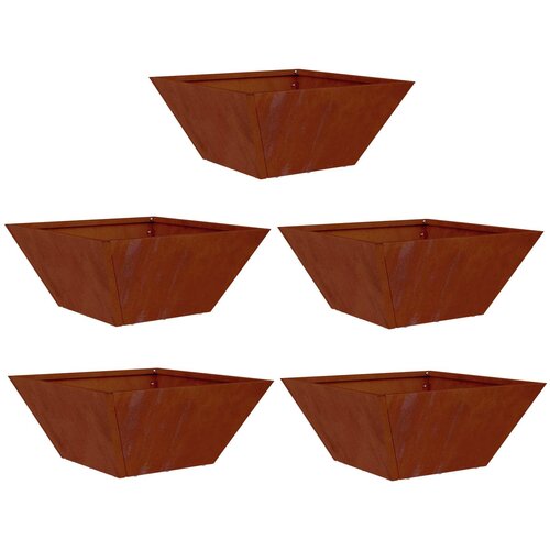  Vrtna saksija 5 pcs Rđa 35 x 35 x 15 cm Slike