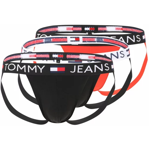 Tommy Jeans Slip mornarsko plava / narančasta / crna / bijela