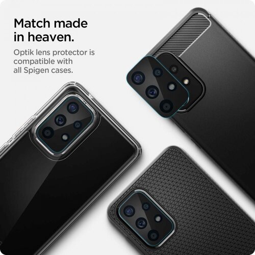 Spigen OPTIK.TR ZA&amp;Scaron;TITNIK ZA KAMERU 2-KOM ZA SAMSUNG GALAXY A33 5G / A53 5G / A73 5G CRNI Slike