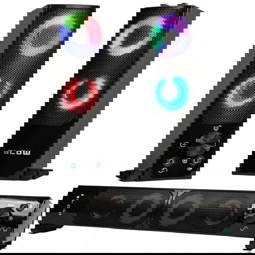  RGB LED 2.0 soundbar zvučnici za računalo Cijene
