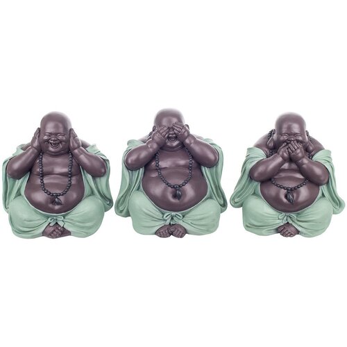Signes Grimalt Kipci in figurice Slika Budda Ne Vidi / Sliši / Pogovora 3 Enote Modra Cene