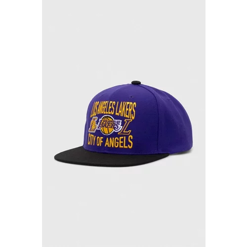 Mitchell & Ness Kapa sa šiltom NBA LOS ANGELES LAKERS boja: ljubičasta, s aplikacijom