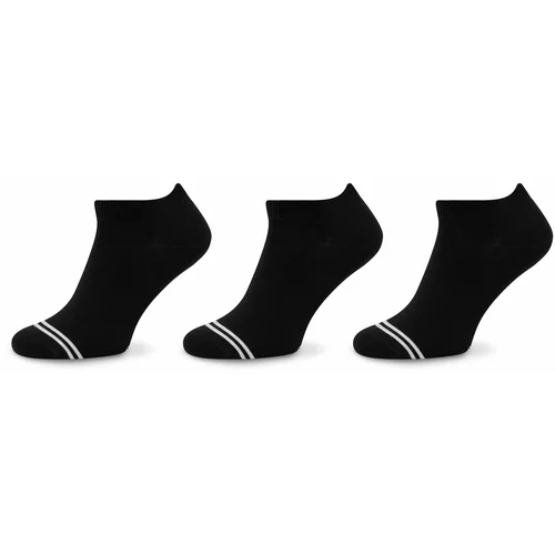 PepeJeans Set 3 parov moških nizkih nogavic PMU30044 Black 999