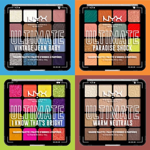 NYX Professional Makeup Ultimate I Know That&amp;acute;s Bright sjenilo za oči 12.8 g Slike
