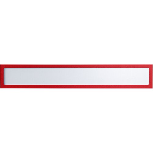 eurokraft basic Magnetni informacijski žep, za napise, DIN A3 prečno / DIN A2 pokončno, 435 x 60 mm, rdeč okvir, DE 10 kosov Cene