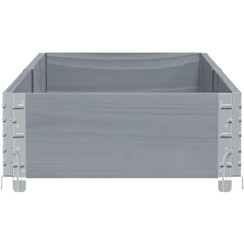  Vrtna sadilica siva 150x50 cm od masivne borovine Slike