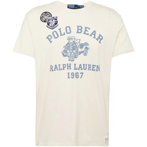 Polo Ralph Lauren Majica mornarska / svetlo modra / črna / off-bela