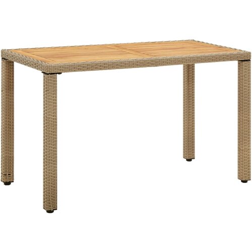  Vrtni stol bež 123 x 60 x 74 cm od poliratana i drva bagrema Cene