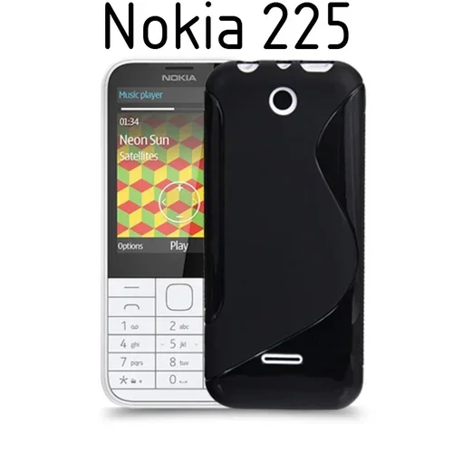  Gumijasti / gel etui S-Line za Nokia 225 - črni