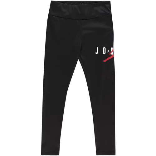 Jordan Sportske hlače crvena / crna / bijela