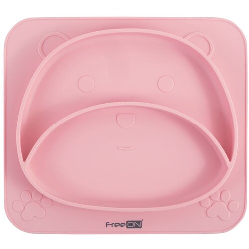 Freeon silikonski krožnik Bear, roza 39692 Cene
