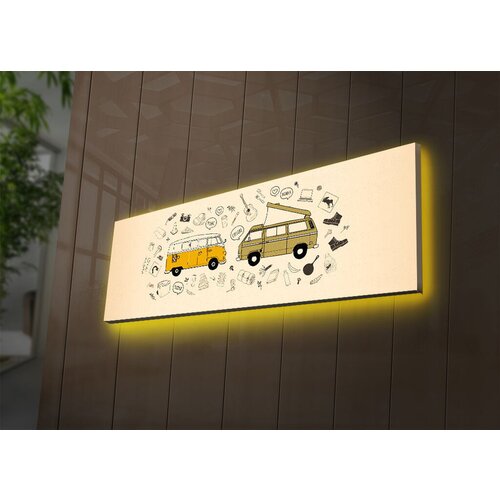 Wallity Slika sa LED osvetljenjem 3090DACT-74, 30x90 cm Cene