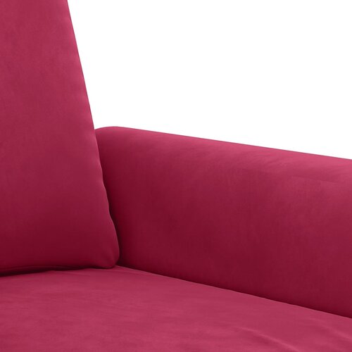 3-dijelni set sofa s jastucima crvena boja vina bar&amp;scaron;unasti Slike